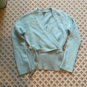 Ann Taylor  Cashmere Wrap Sweater Small S